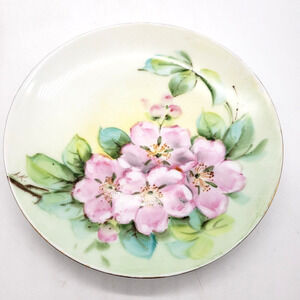 Antique Thomas Sevres Bavaria 7.5" Plate - Hand Painted Dogwood by E.W. Donath